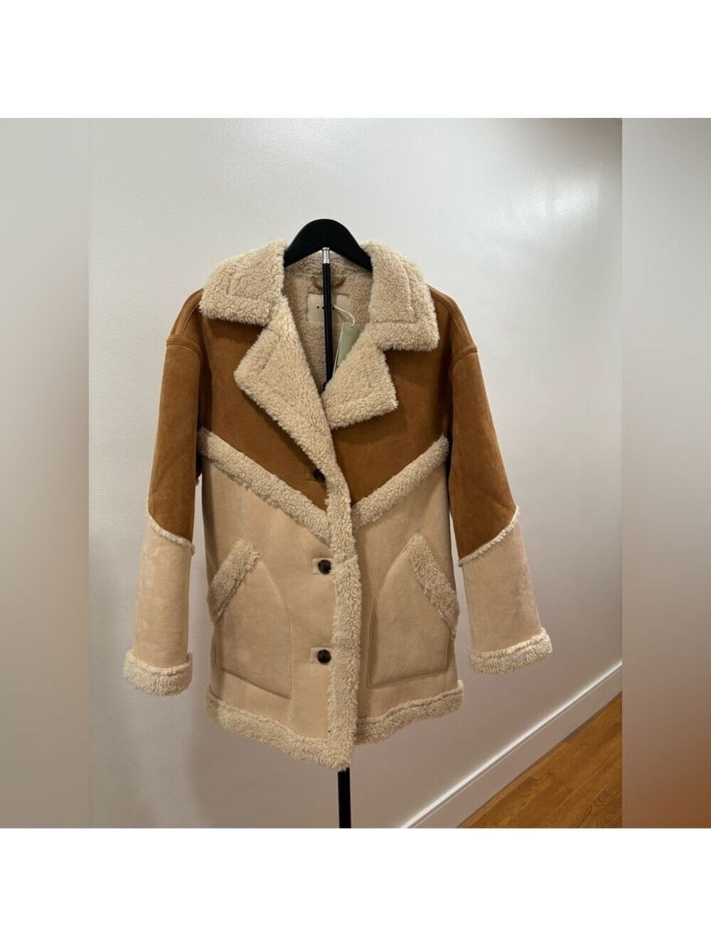 571. NWT! Blank NYC Brown and Cream Teddy Jacket